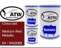 Preview: Chevrolet, Medium Red Metallic, 94 / WA9088: 500ml Lackdose + 500ml Klarlack + 250ml Härter - Set, von ATW Autoteile West.